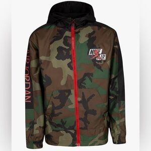 Nike Air Jordan Boys Classics Jumpman Camo Windbreaker Jacket, Size: 10-12, Camo